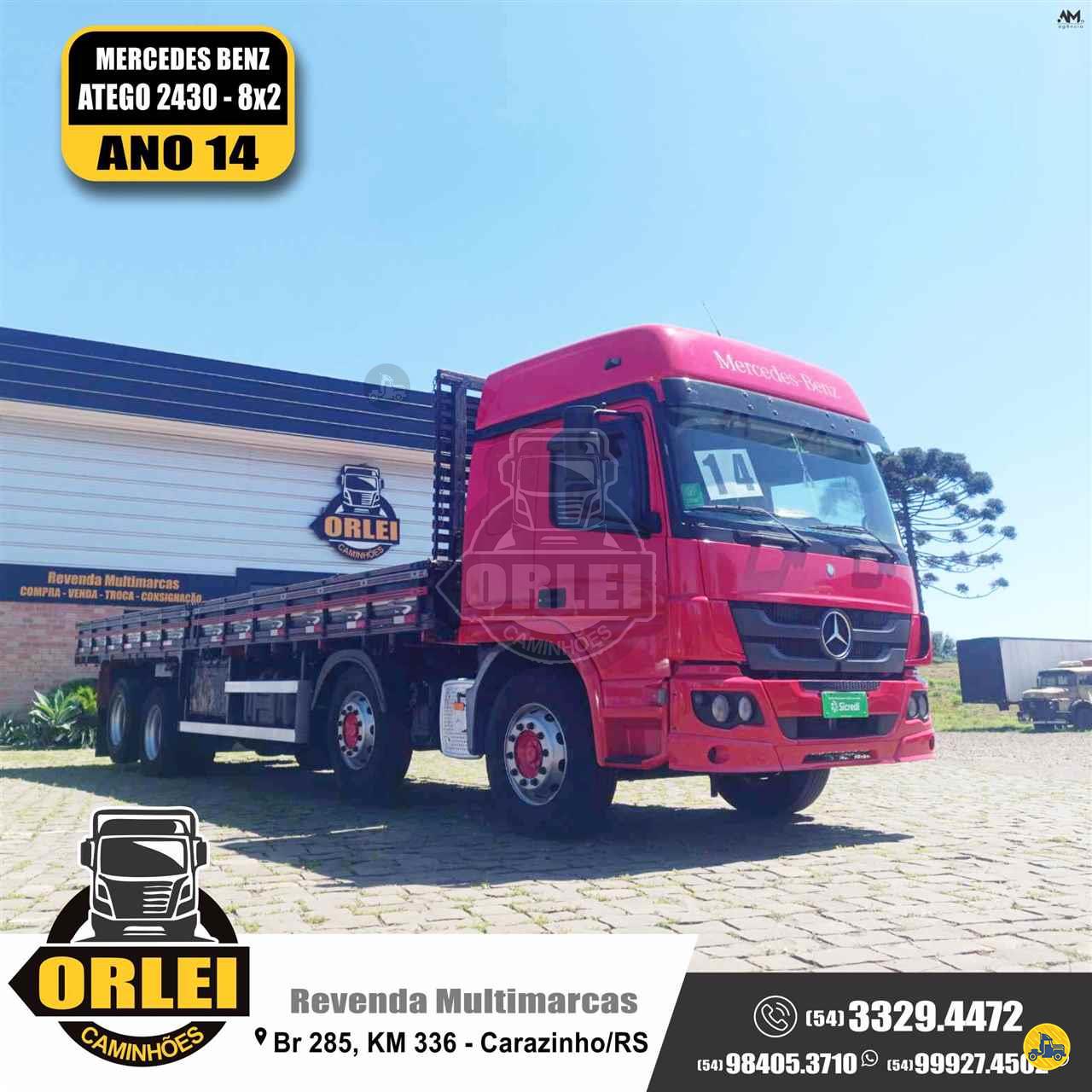CAMINHAO MERCEDES-BENZ MB 2430 Grade Baixa BiTruck 8x2 Orlei Caminhões CARAZINHO RIO GRANDE DO SUL RS
